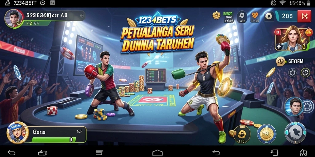 Tampilan gameplay seru dalam 1234BETS dengan penuh tantangan petualangan.