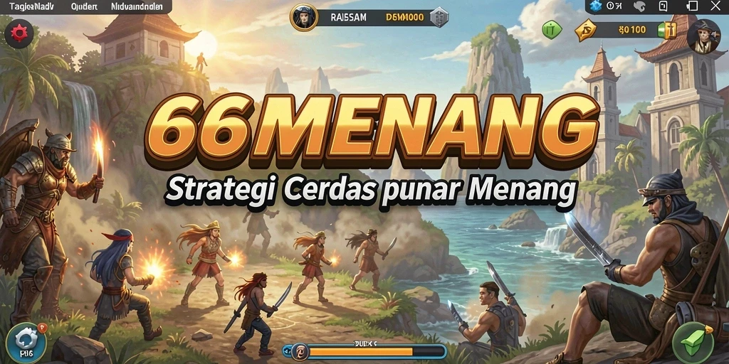 Gameplay strategi intens di 66MENANG dengan banyak pilihan.