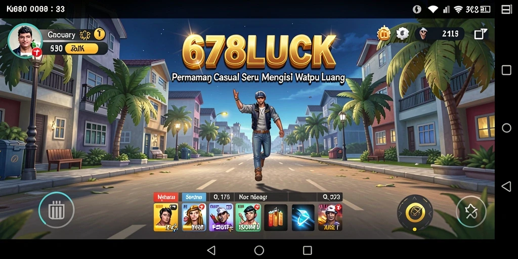 Tampilan gameplay 678LUCK yang seru dan penuh warna.