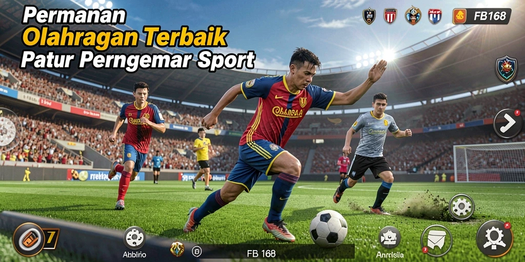 Tampilan gameplay FB168 yang mendebarkan dan penuh aksi olahraga.