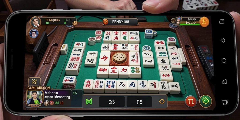 Screenshot FENDY188 menampilkan gameplay Mahjong yang mendebarkan.