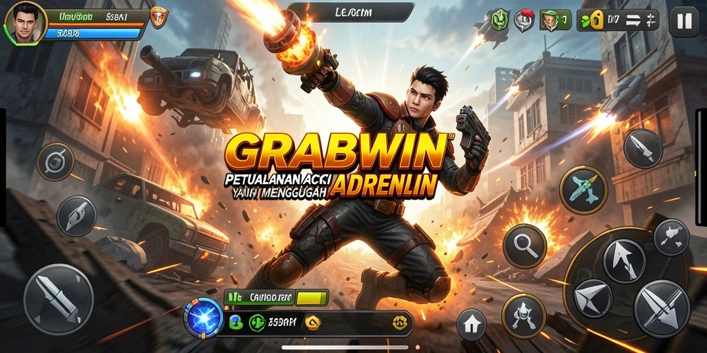 Gameplay mendebarkan di GRABWIN dengan aksi seru.