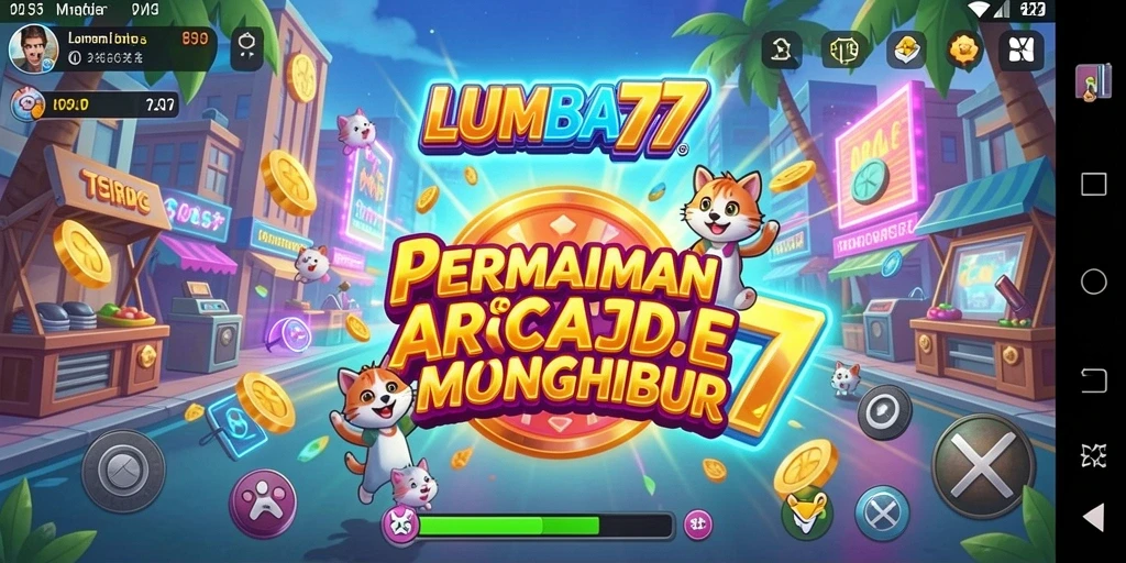 Tampilan gameplay LUMBA77 yang penuh warna dan seru.