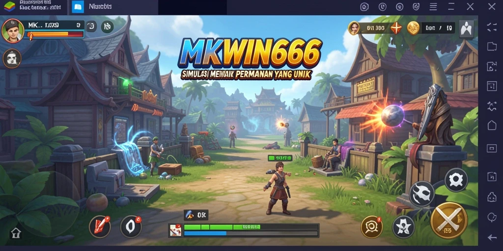 Tampilan gameplay <strong>MKWIN666</strong> yang imersif dan penuh warna.