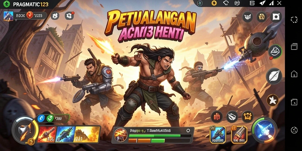 Tangkapan layar utama dari PRAGMATIC123 yang menunjukkan aksi gameplay yang seru.