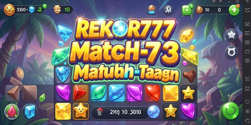 Screenshot dari gameplay seru REKOR777 yang penuh warna.