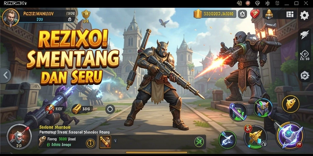 Tampilan gameplay menantang dari REZIXO yang penuh strategi.