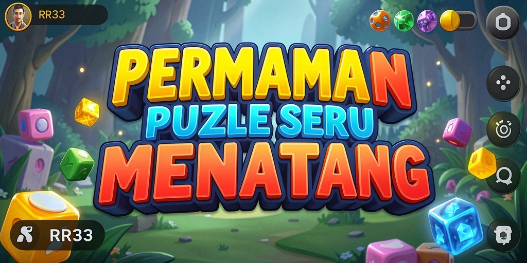 Tampilan gameplay utama RR33 dengan berbagai teka-teki menantang.