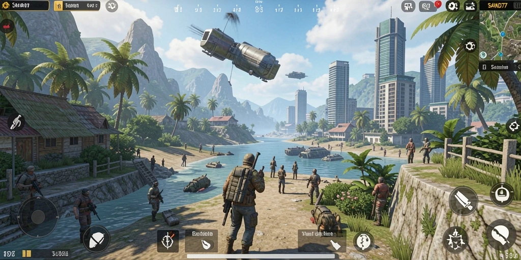 Gameplay menarik dari SAND77 yang menampilkan eksplorasi dunia terbuka.