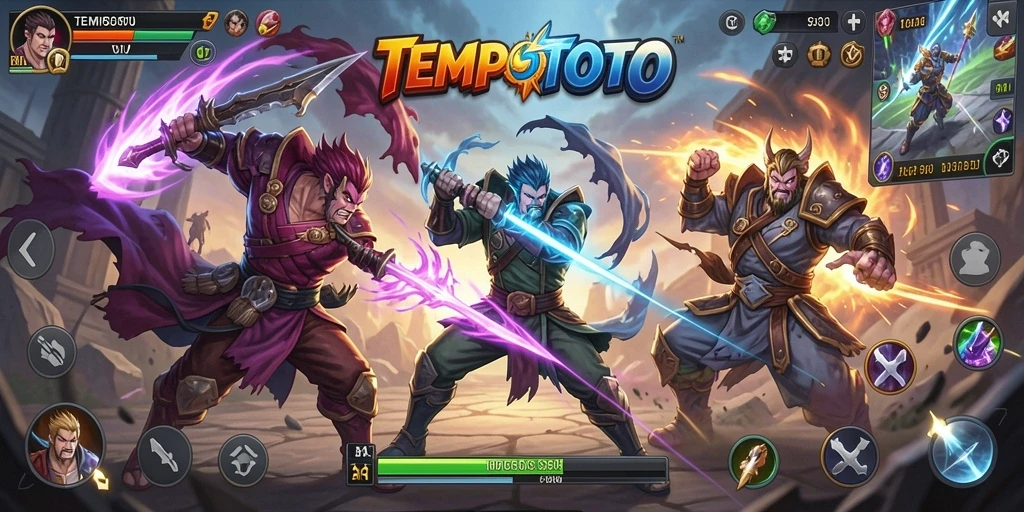Gameplay Fighting seru dan mendebarkan di TEMPOTOTO.